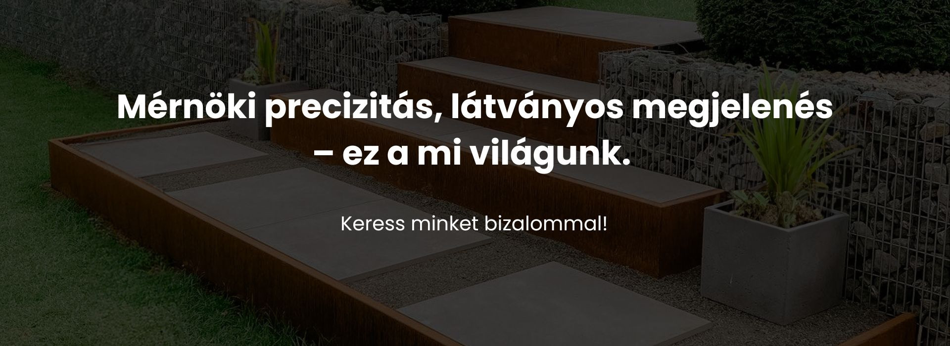 Záró kép, ajánlatkérés Corten támfal