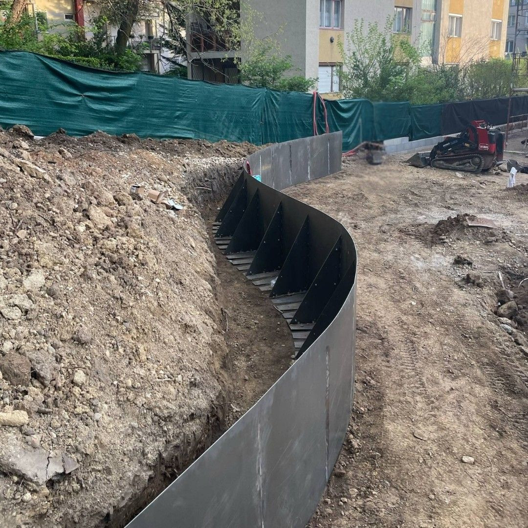 Corten acél támfal