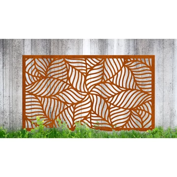 Corten acél térelválasztó, árnyékoló, falipanel