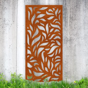 Corten acél térelválasztó, árnyékoló