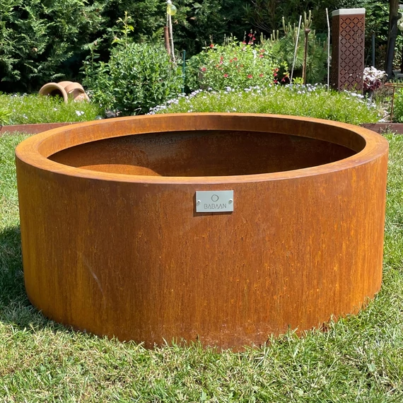 Corten acél kerti tűzrakó 1
