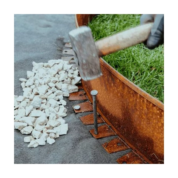 Corten acél Flexibilis ágyásszegély