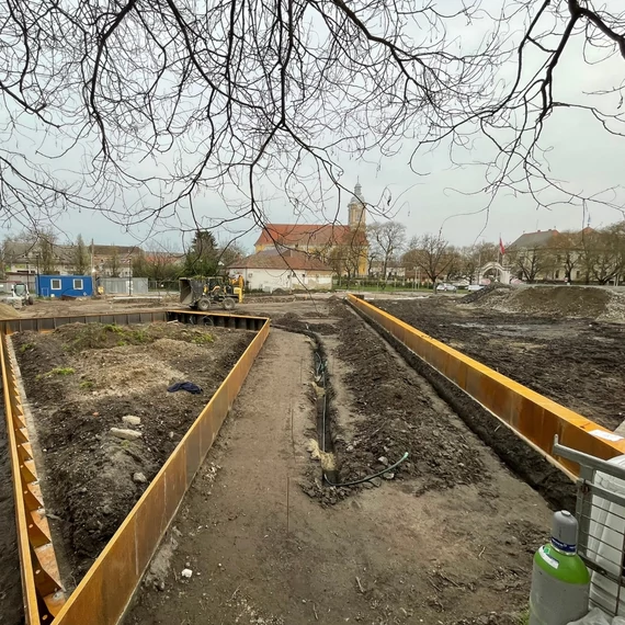 Corten acél támfal