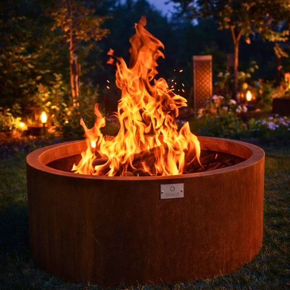 Corten acél tűzrakó