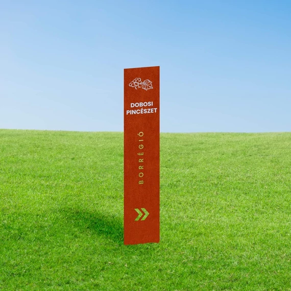 Corten acél megállítótábla