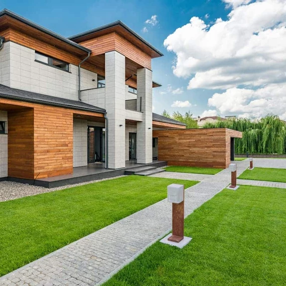 Babaan Corten acél és beton kültéri állólámpa