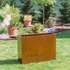 Kép 2/4 - CORTEN acél virágláda 30*80*60 cm