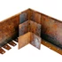 Kép 1/3 - Az éles sarkok kialakításához szükséges derékszögű toldó 10 cm magas Corten acél ágyásszegélyekhez. 