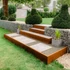 Kép 5/7 - Corten acél fix ágyásszegély, gyepszegély 10 cm
