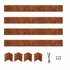 Időtálló fém Corten acél ágyásszegély, szettben, minden szükséges kiegészítővel. Ágyásszegély szett mérete: 1m x 1m x 10 cm