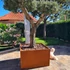 Corten acél virágláda 50*50*50 cm